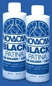 Novacan Black Patina for Solder 8oz 